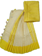 khadi linen saree SILK ZONE